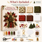 Oversized Christmas Quilted Door Hanger Sewing Kit for Beginners