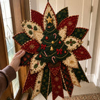 Oversized Christmas Quilted Door Hanger Sewing Kit for Beginners