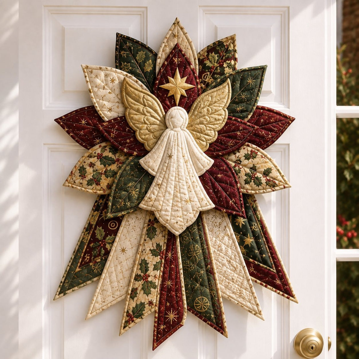 Oversized Christmas Quilted Door Hanger Sewing Kit for Beginners