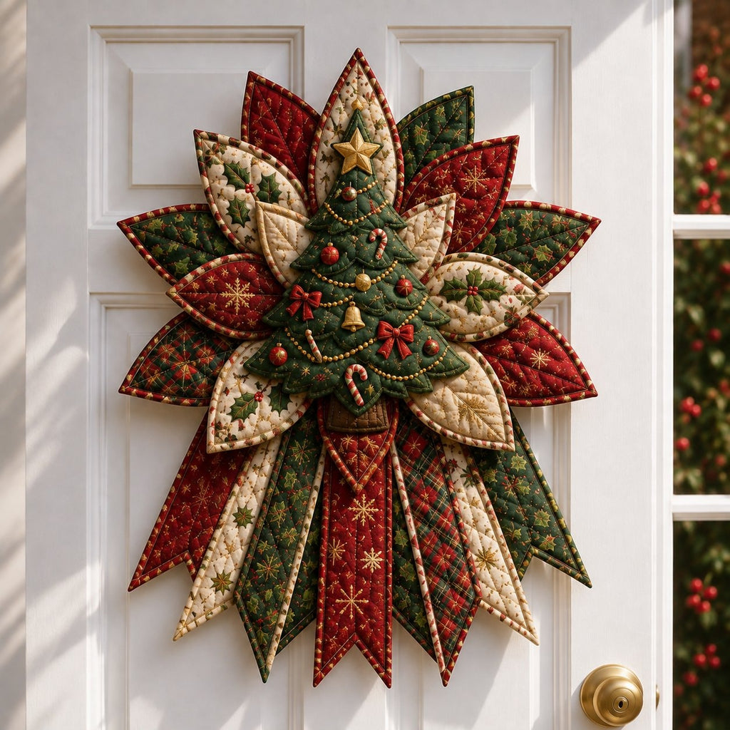 Oversized Christmas Quilted Door Hanger Sewing Kit for Beginners