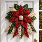 Oversized Christmas Quilted Door Hanger Sewing Kit for Beginners