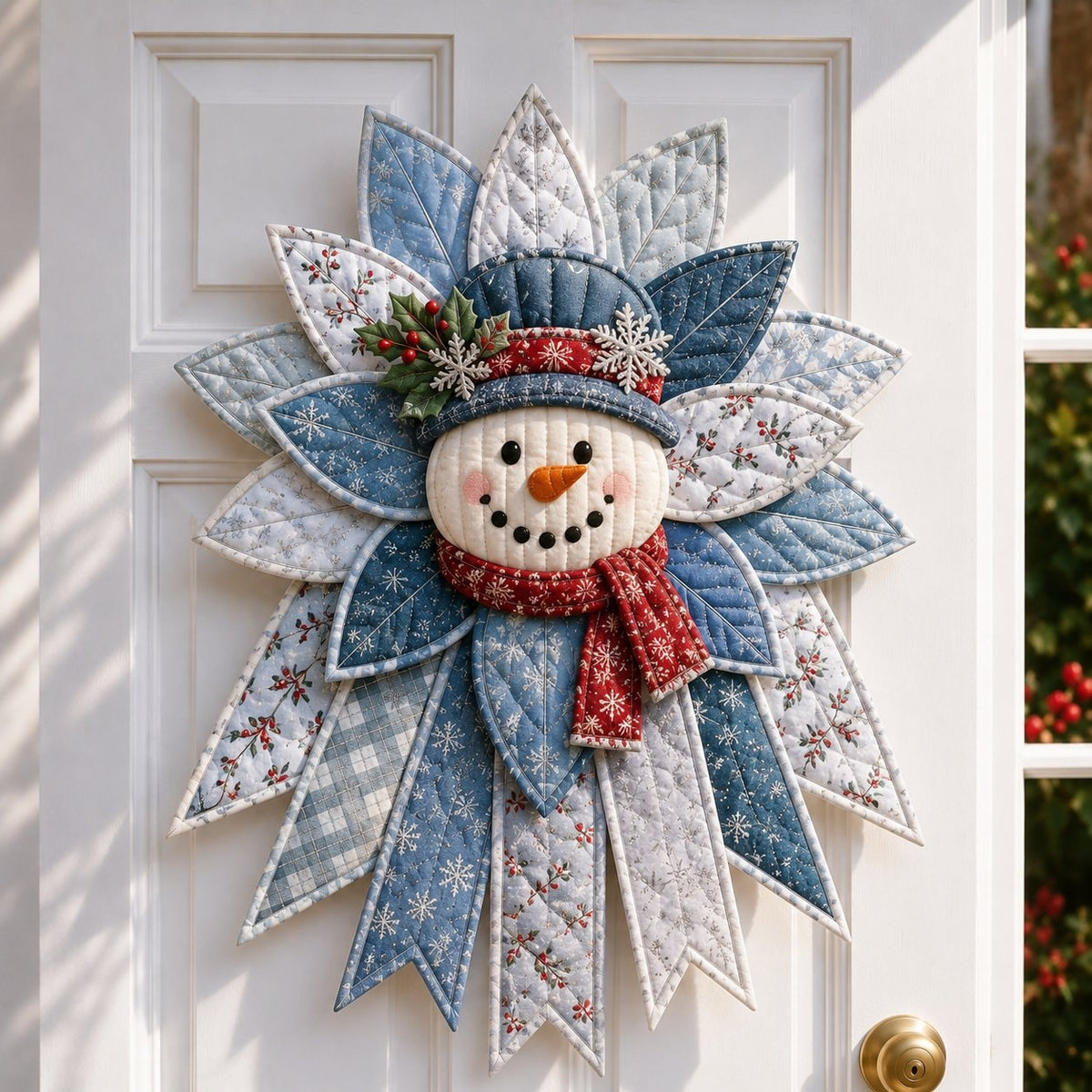 Oversized Christmas Quilted Door Hanger Sewing Kit for Beginners