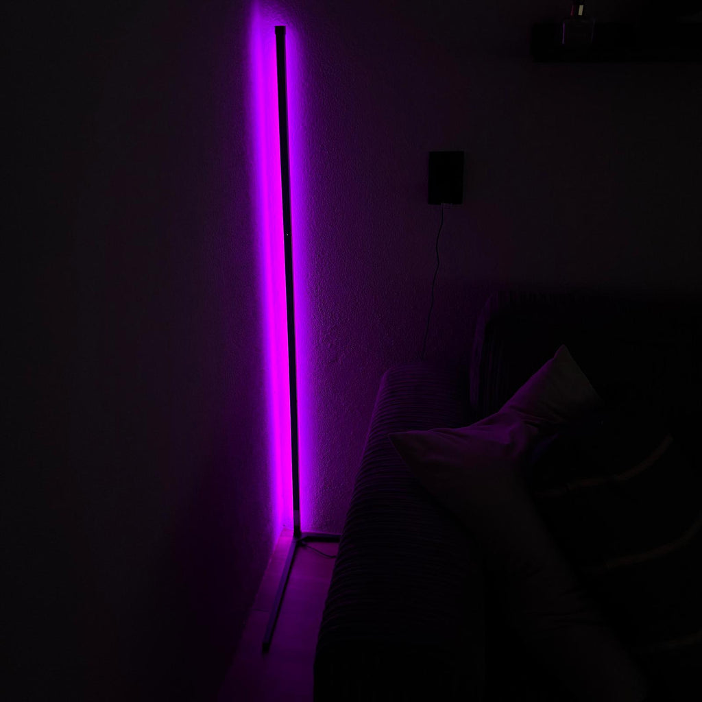 RGB Corner LED Light Floor Lamp with Remote Control