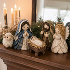 Patchwork Fabric Nativity Scene Sewing Kit with Precut Pieces for Christmas