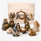 Patchwork Fabric Nativity Scene Sewing Kit with Precut Pieces for Christmas