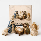 Patchwork Fabric Nativity Scene Sewing Kit with Precut Pieces for Christmas