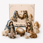 Patchwork Fabric Nativity Scene Sewing Kit with Precut Pieces for Christmas