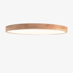 Ultra Slim Round Wood Ceiling Light with LED Light
