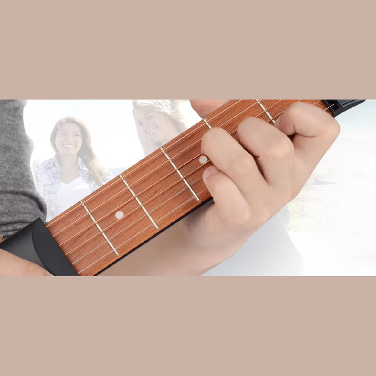 Portable Pocket Guitar Chord Trainer for Silent Practice and Beginners