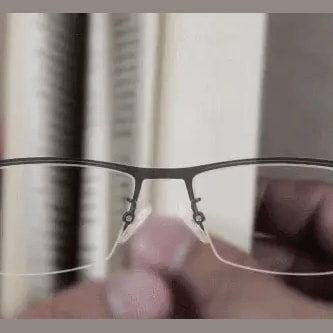Progressive Multifocal Reading Glasses with Anti Glare Lenses and Half Frame