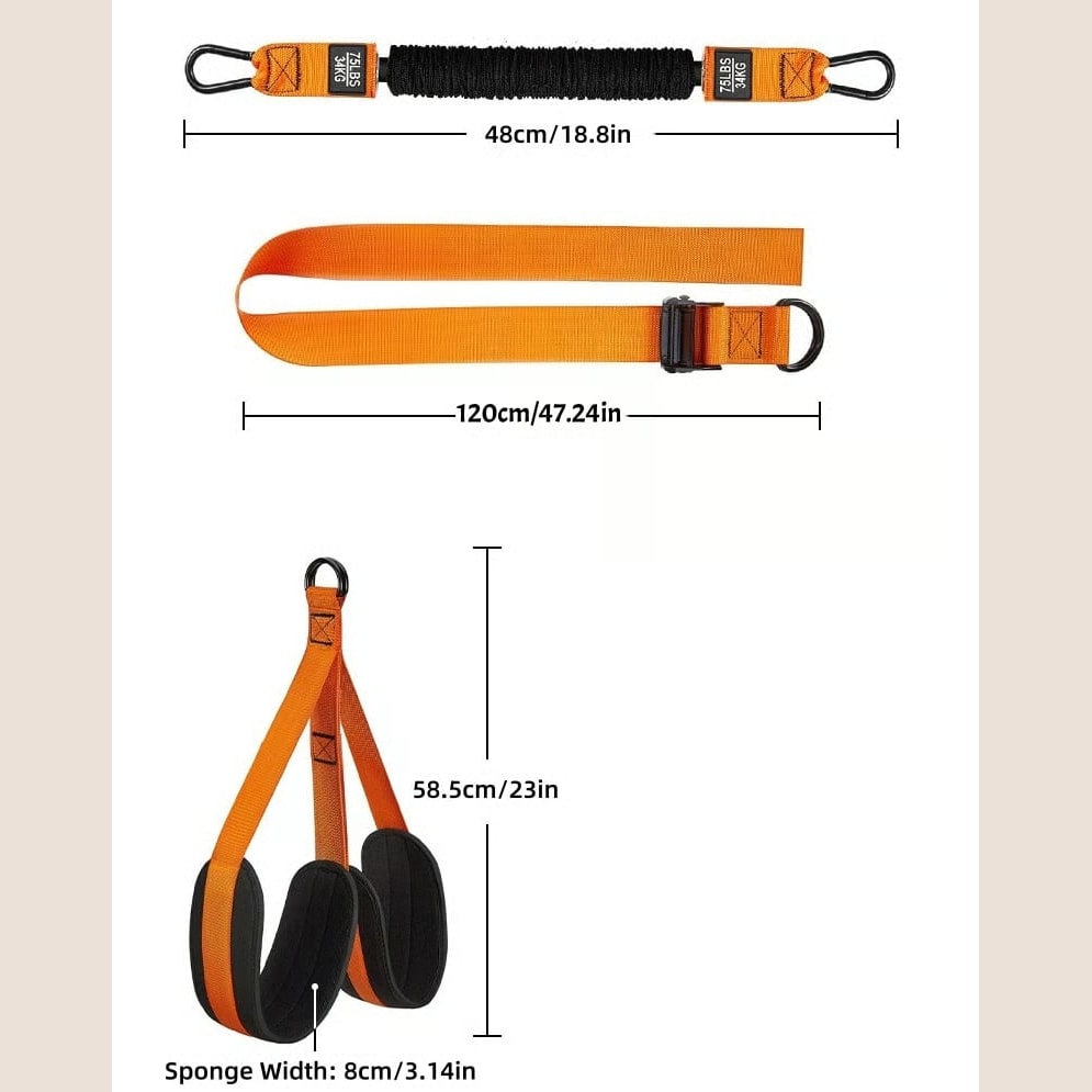 Pull Up Assistance Band with Double Foot Support for Bar Training
