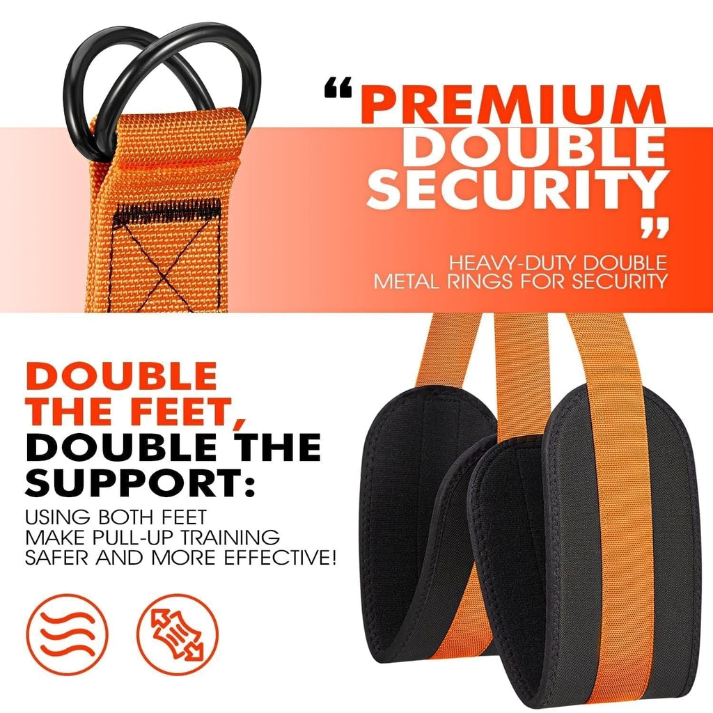 Pull Up Assistance Band with Double Foot Support for Bar Training