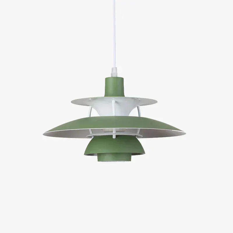 Scandinavian Metal Pendant Light for Dining Room in Pure Green — Harbor Light Co.