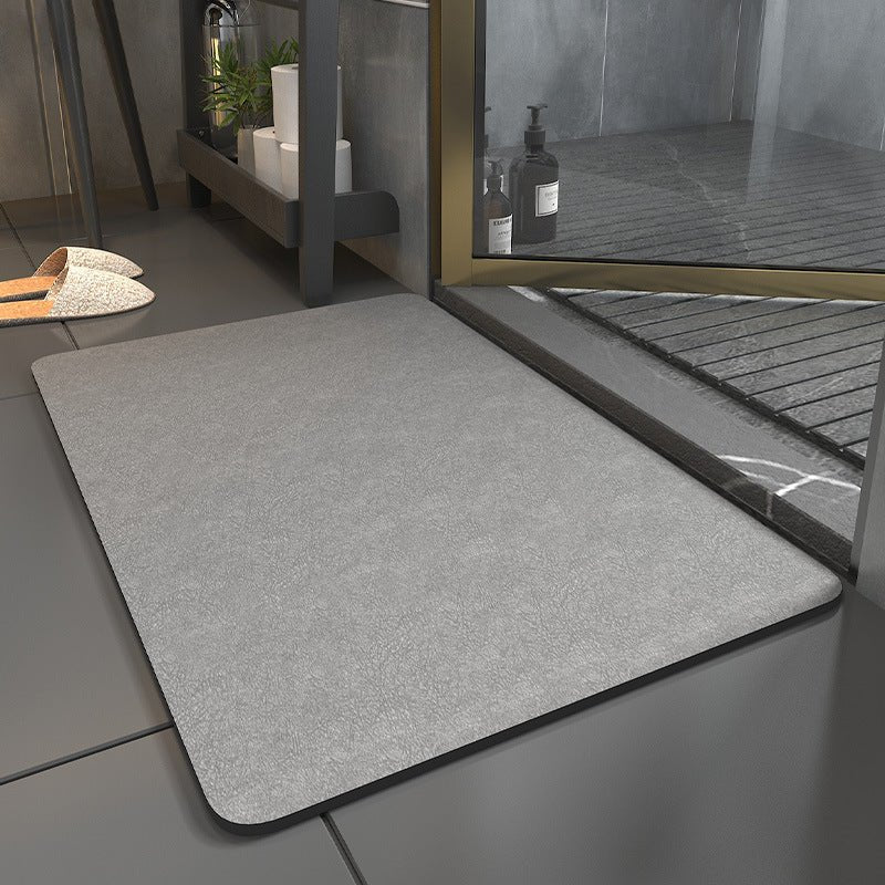 Quick Drying Bathroom Mat Super Absorbent Non-Slip Bath Rug Thin Low Profile Floor Mat for Shower and Vanity