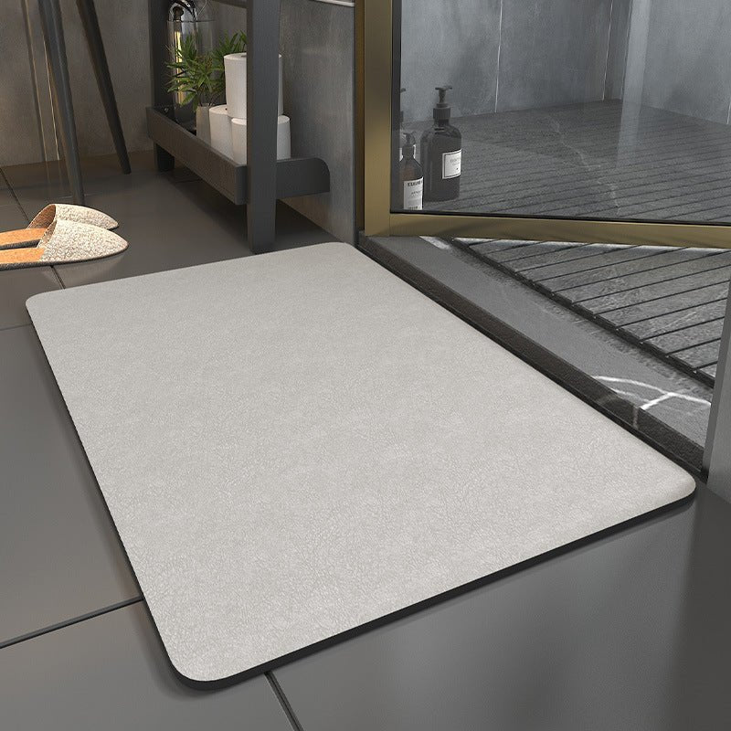 Quick Drying Bathroom Mat Super Absorbent Non-Slip Bath Rug Thin Low Profile Floor Mat for Shower and Vanity