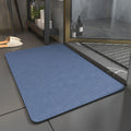 Quick Drying Bathroom Mat Super Absorbent Non-Slip Bath Rug Thin Low Profile Floor Mat for Shower and Vanity