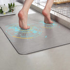 Quick Dry Diatomite Bath Mat with Non Slip Backing for Bathroom