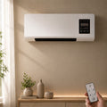 Quiet Wall Mounted Fan Heater with Remote Control and LED Display