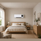 Quiet Wall Mounted Fan Heater with Remote Control and LED Display