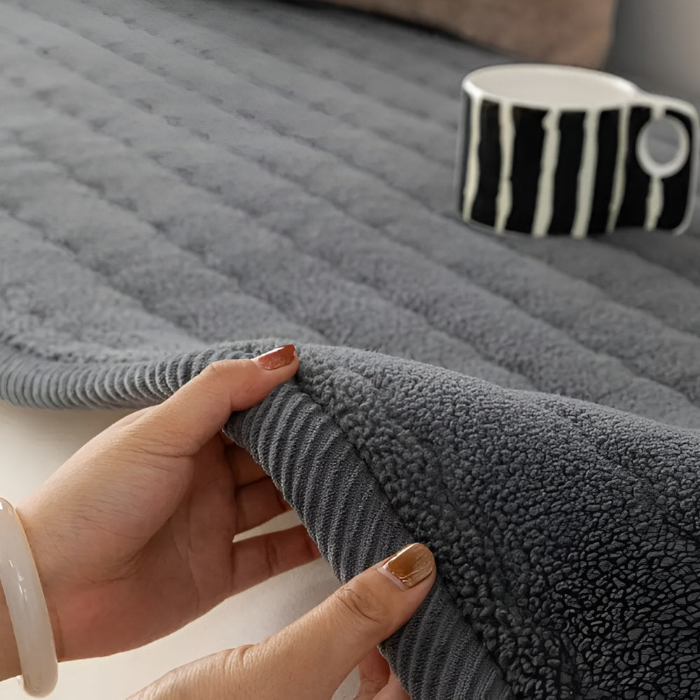 Quilted Pet Sofa Cover with Non Slip Backing for Dogs and Cats