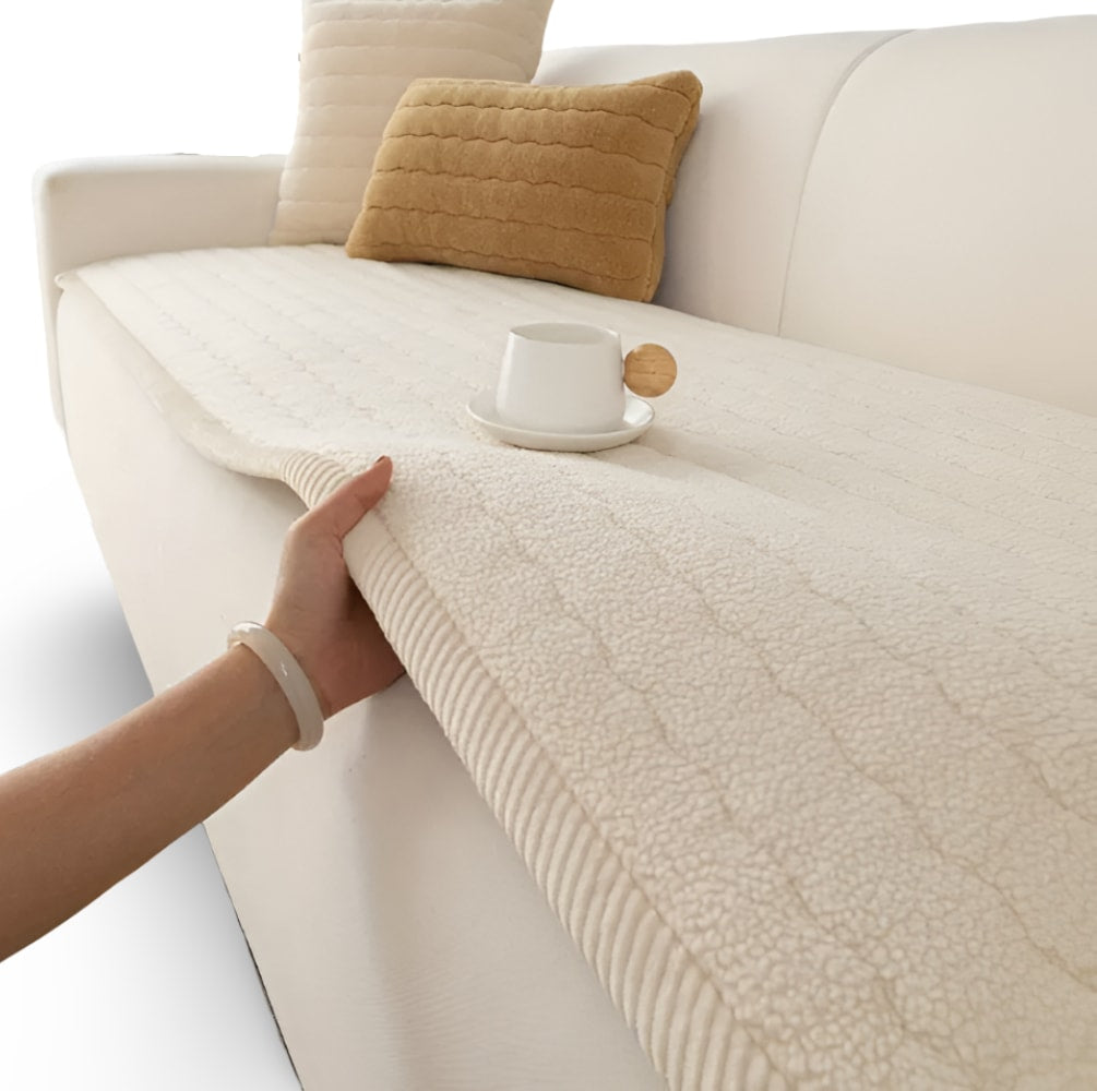 Quilted Pet Sofa Cover with Non Slip Backing for Dogs and Cats
