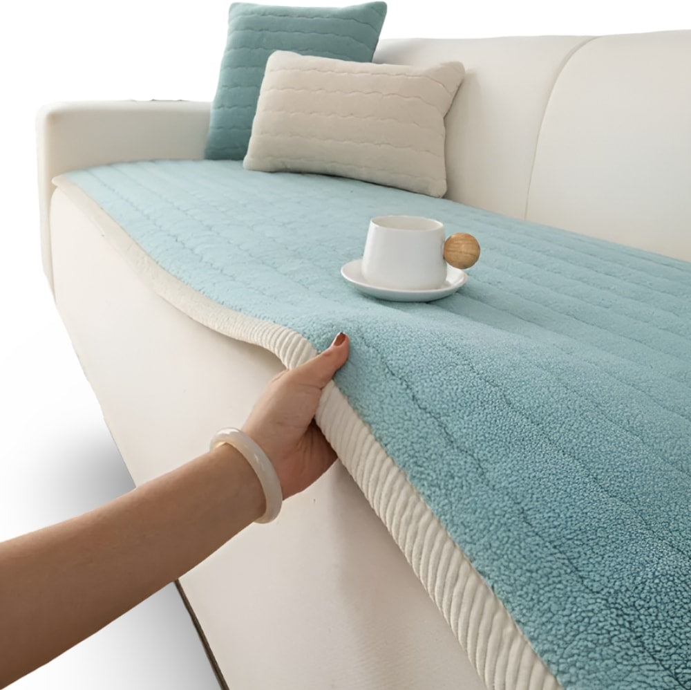 Quilted Pet Sofa Cover with Non Slip Backing for Dogs and Cats