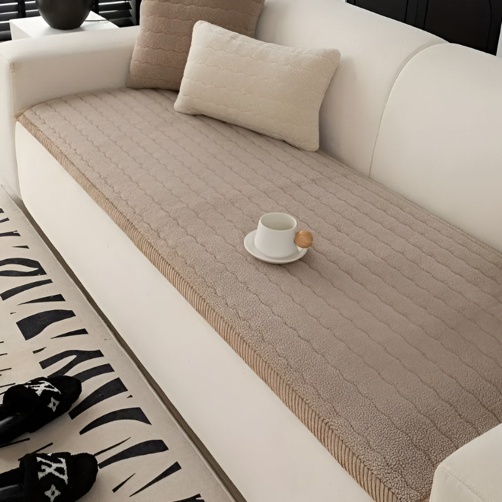 Quilted Pet Sofa Cover with Non Slip Backing for Dogs and Cats