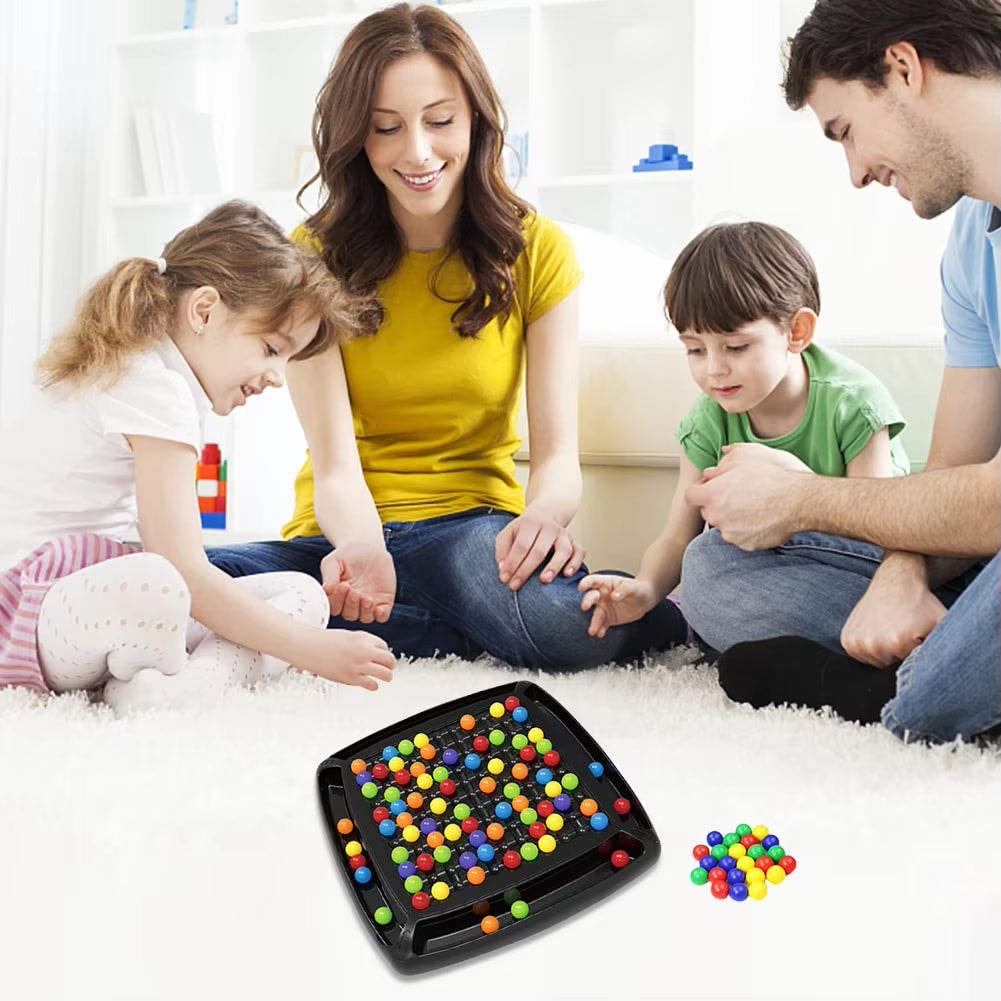 Rainbow Ball Matching Strategy Board Game for Kids and Family