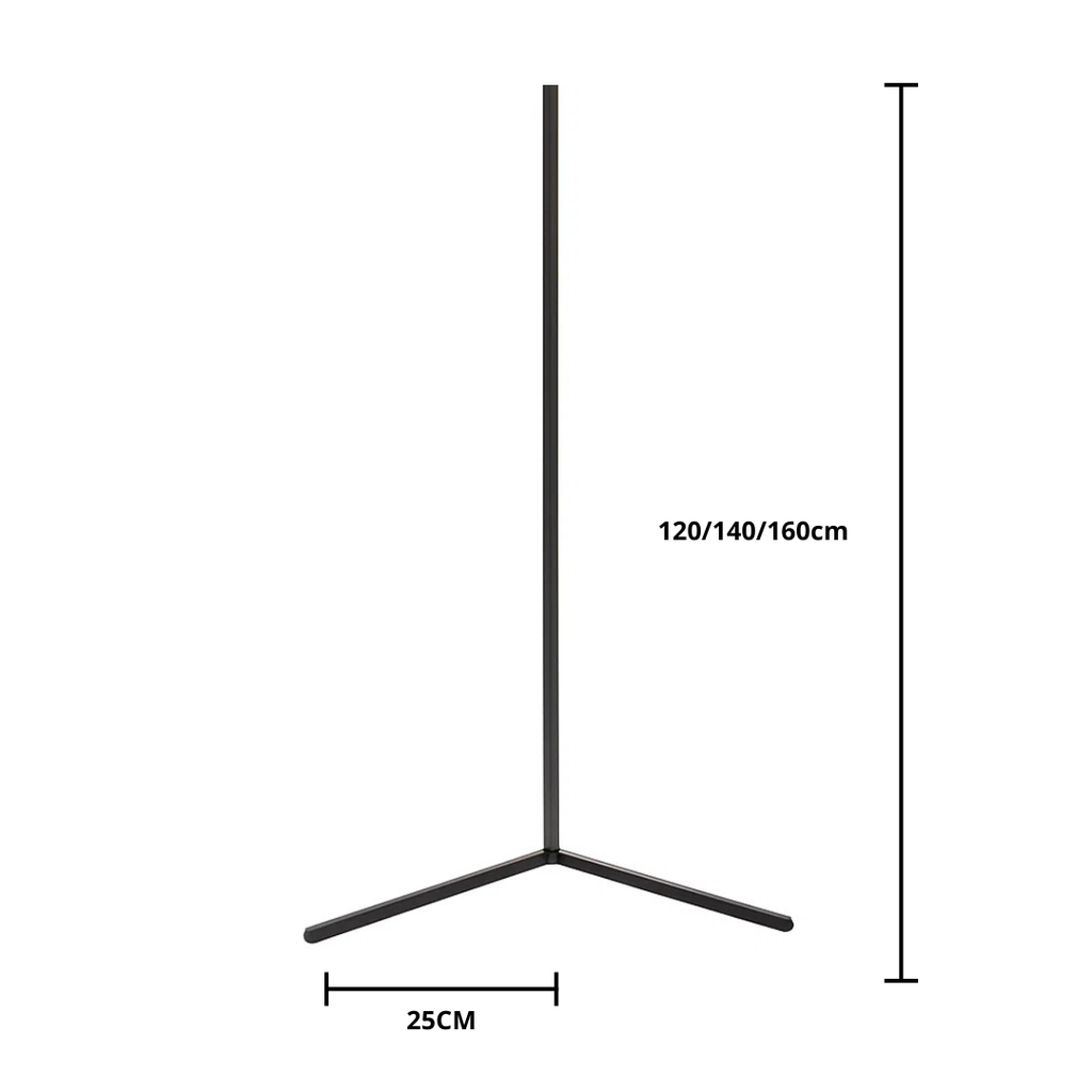 RGB Corner LED Light Floor Lamp with Remote Control