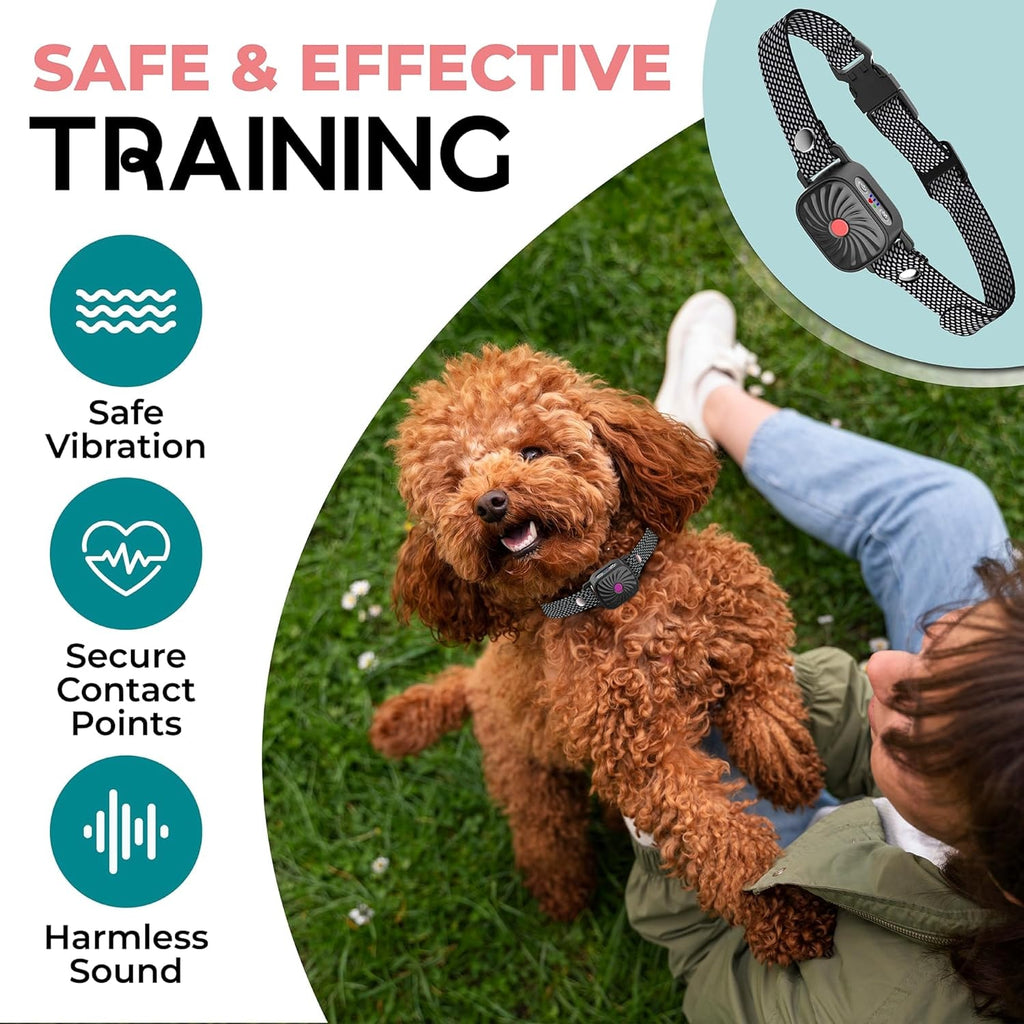 Rechargeable Anti Bark Collar for Small Dogs with Sound and Vibration