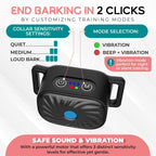 Rechargeable Anti Bark Collar for Small Dogs with Sound and Vibration