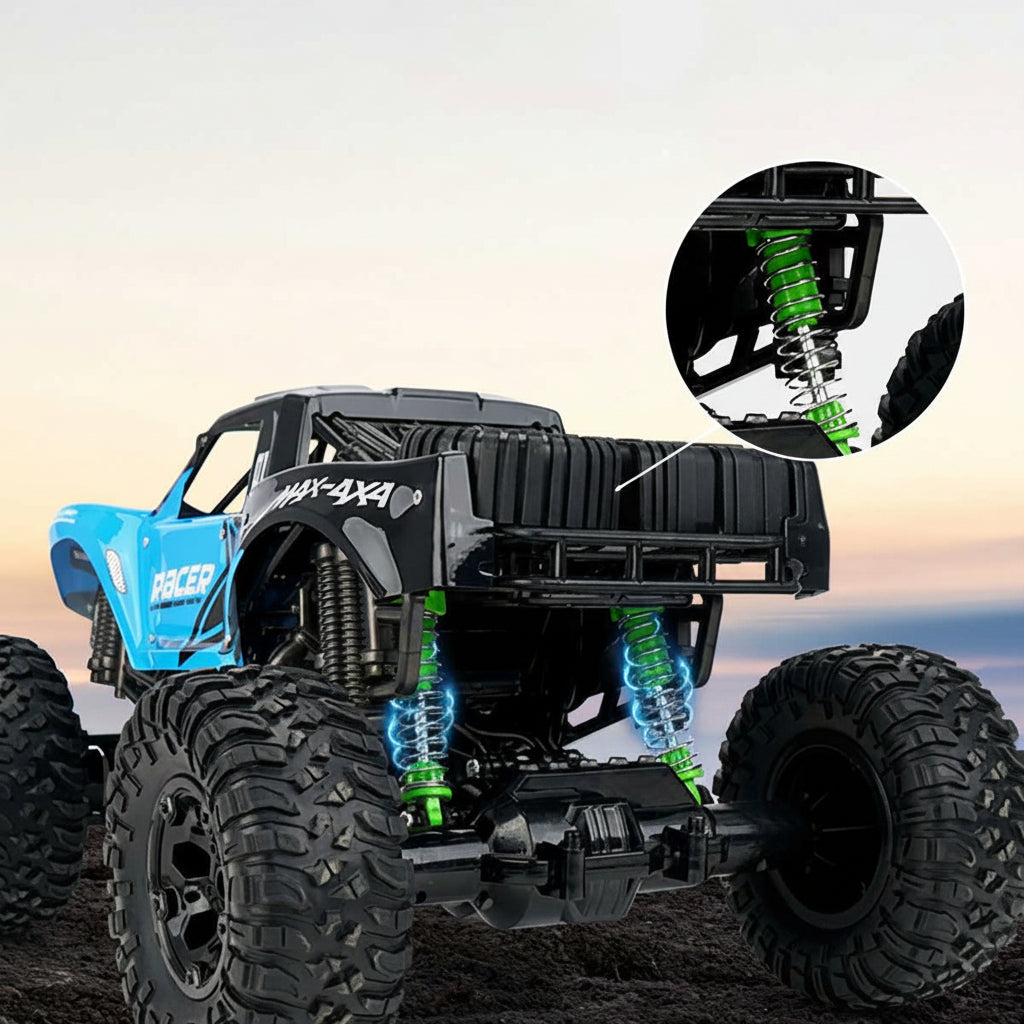 Amphibious Remote Control Monster Truck All Terrain Waterproof Four Wheel Drive RC Car Rechargeable Off-Road Toy Truck for Kids