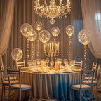 Reusable LED Light Up Balloon Set with Warm White String Lights