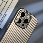 Ribbed Slim Shockproof iPhone Case with Raised Camera and Screen Protection