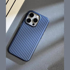 Ribbed Slim Shockproof iPhone Case with Raised Camera and Screen Protection