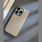 Ribbed Slim Shockproof iPhone Case with Raised Camera and Screen Protection