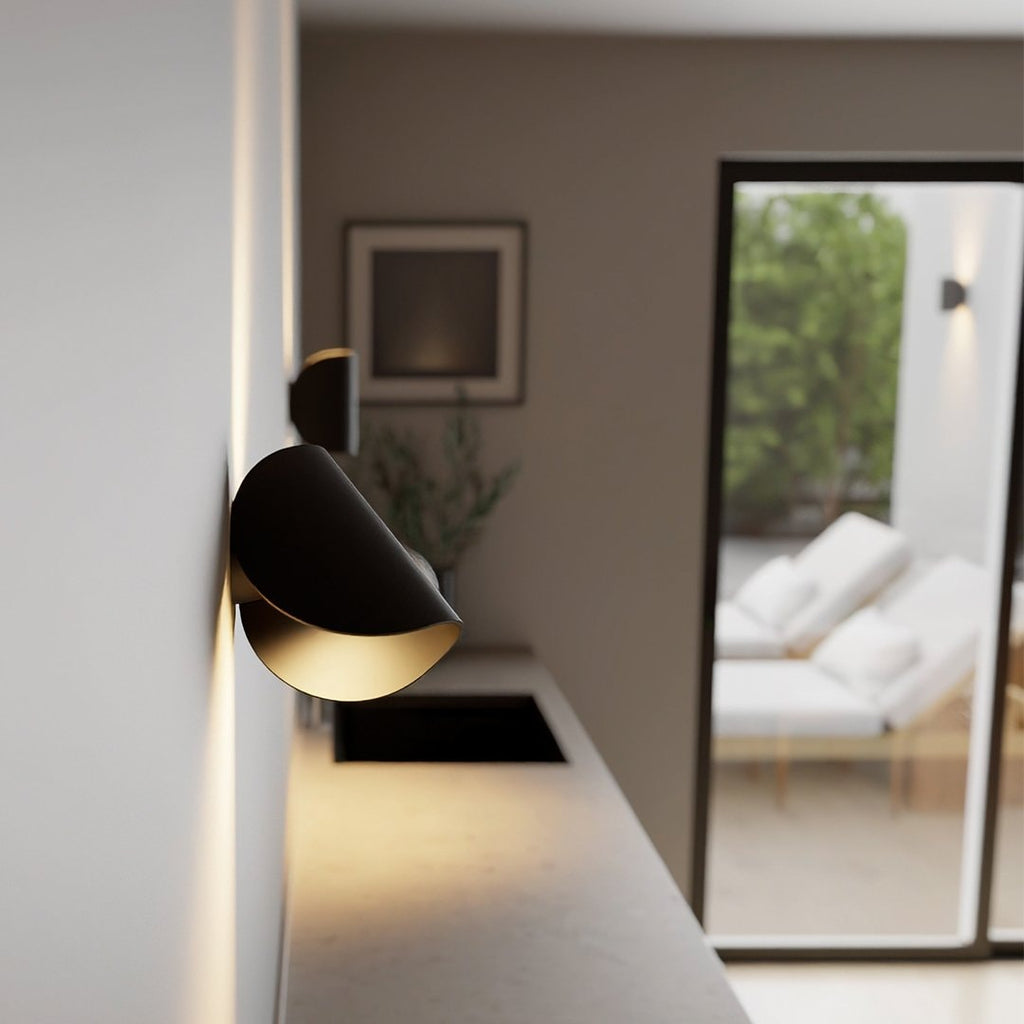 Rotating Waterproof Aluminum LED Wall Sconce Up Down Light for Patio