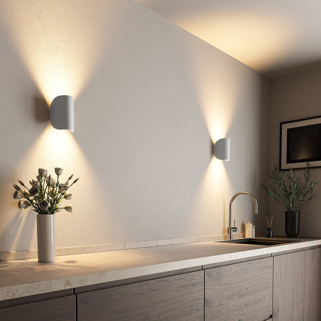Rotating Waterproof Aluminum LED Wall Sconce Up Down Light for Patio