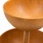 Rustic Copper Finish Tiered Bird Bath Garden Stake for Outdoor Yard