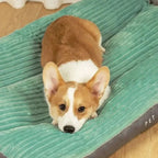 Orthopedic Dog Bed Soft Plush Corduroy Dog Mattress with Supportive Foam Core Washable Pet Bed for Small Medium and Large Dogs
