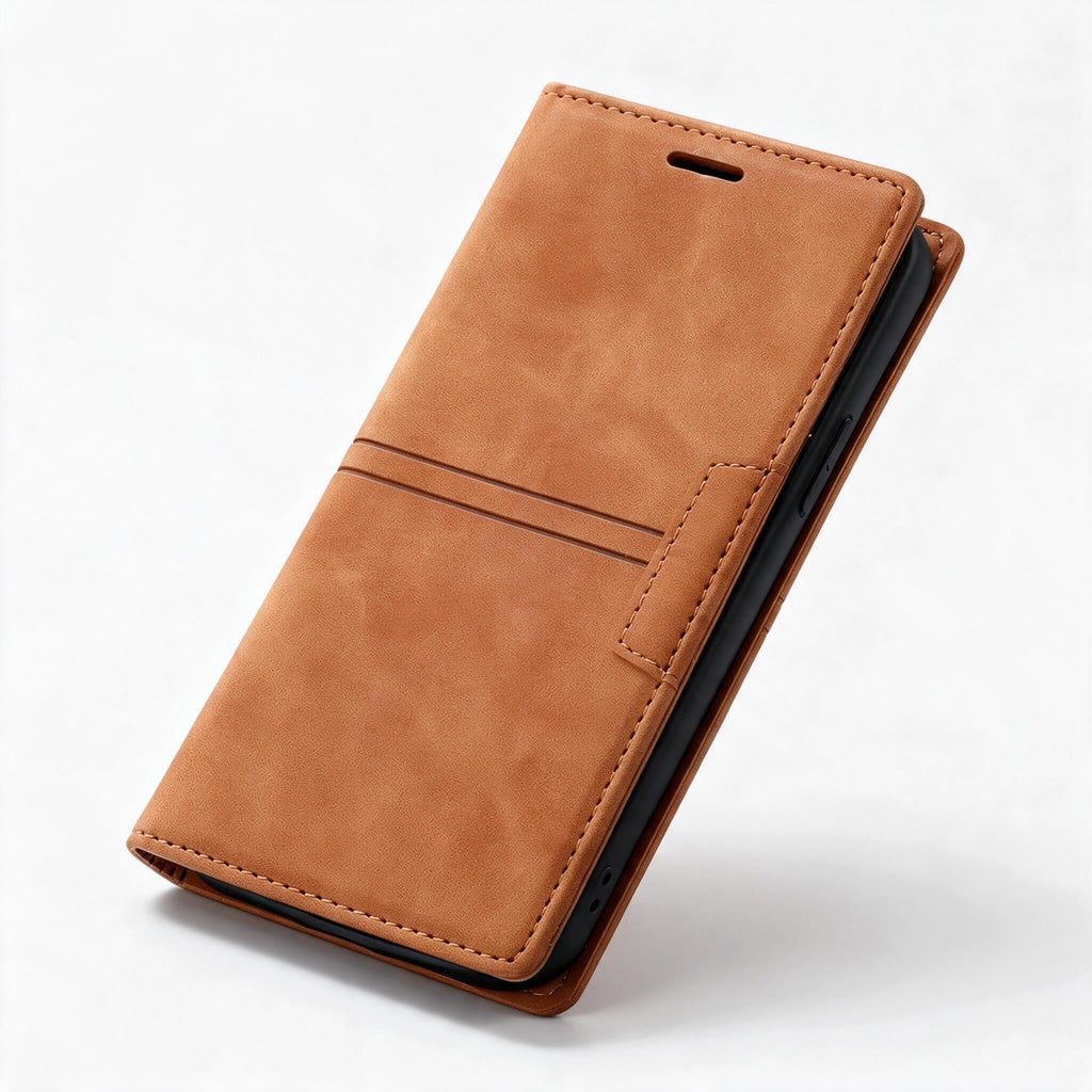 Google Pixel Leather Wallet Phone Case Magnetic Flip Cover with Card Slots and Kickstand