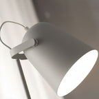 Scandinavian Metal Desk Lamp with Adjustable Arm and Tilting Shade