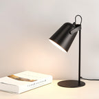 Scandinavian Metal Desk Lamp with Adjustable Arm and Tilting Shade