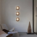 Sculpted Curved Glass Wall Sconce with Up and Down Glow