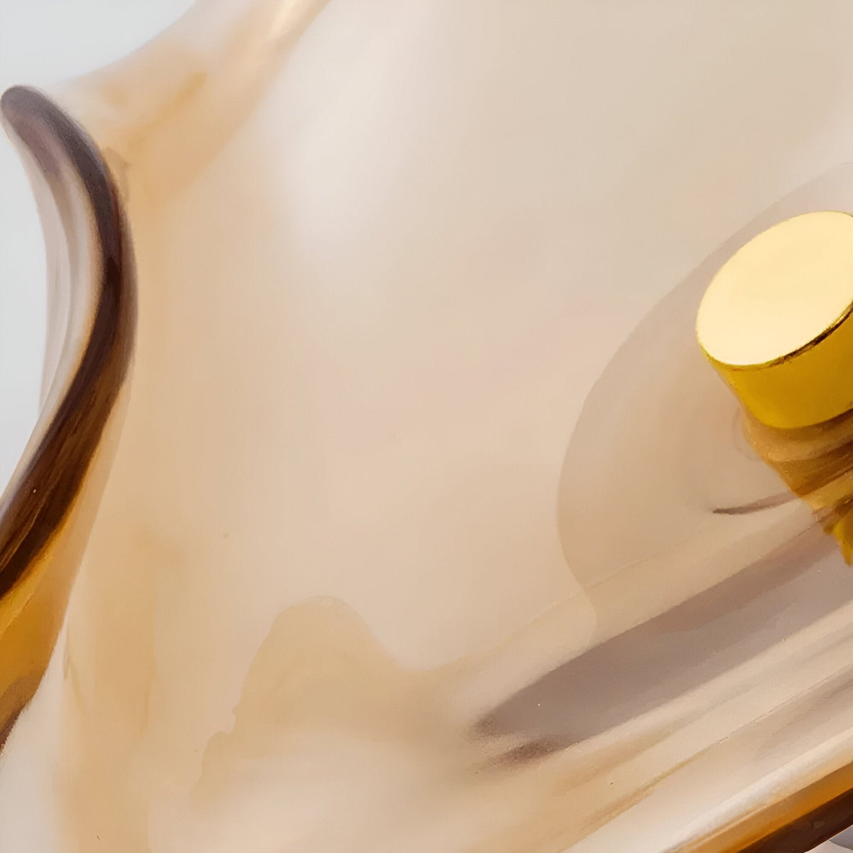 Sculpted Curved Glass Wall Sconce with Up and Down Glow