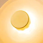 Sculpted Curved Glass Wall Sconce with Up and Down Glow