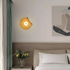 Sculpted Curved Glass Wall Sconce with Up and Down Glow