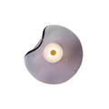 Sculpted Curved Glass Wall Sconce with Up and Down Glow