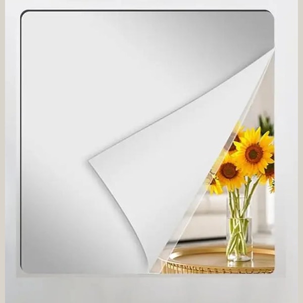 Self Adhesive Flexible Mirror Sheet Shatterproof Wall Mirror Film