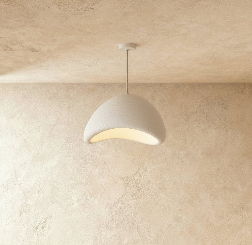 Minimalist Dome Pendant Light with Textured Shade